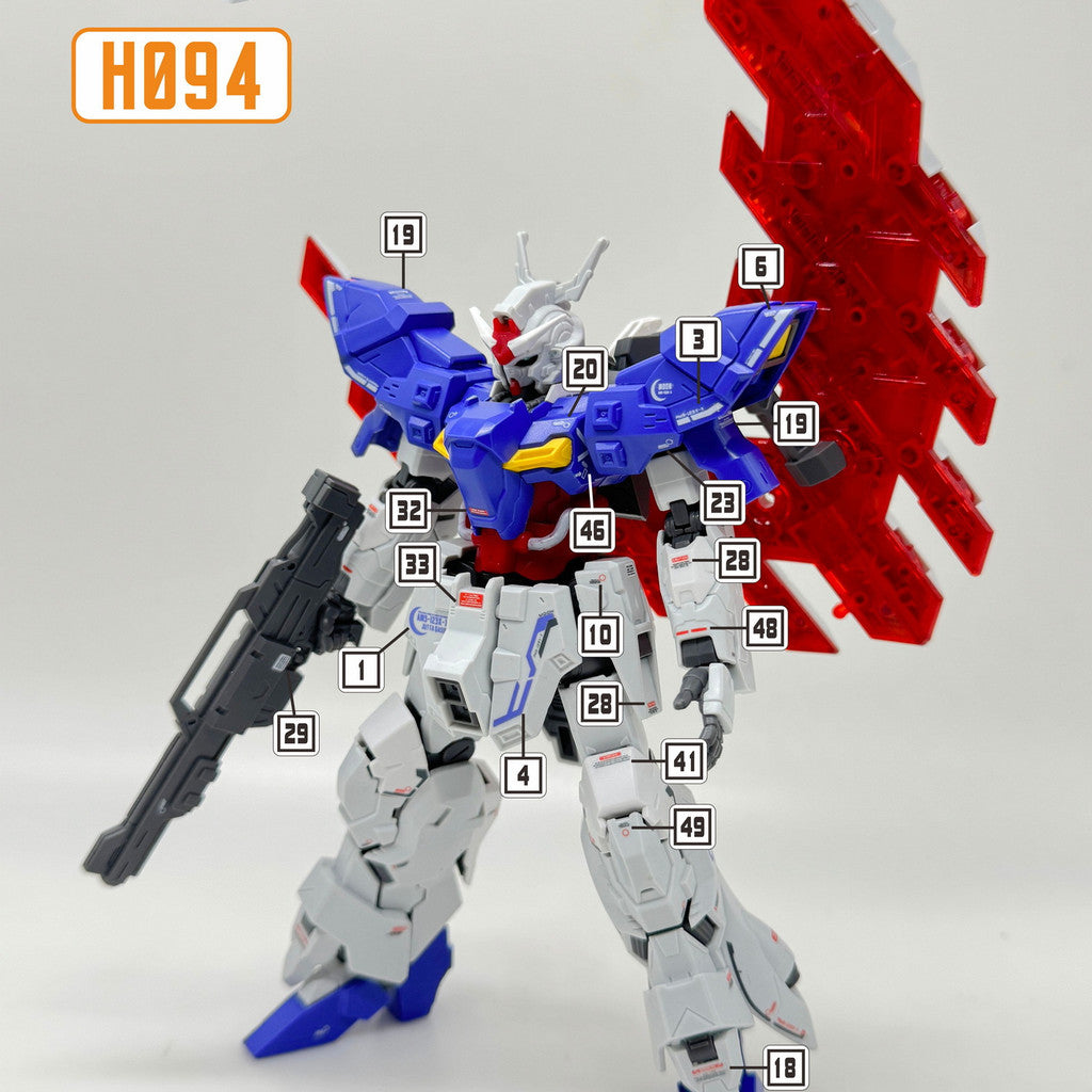 MASTER Decal Water Slide Decal for 1/144 H094 HG MOON / H095 HG Varguil