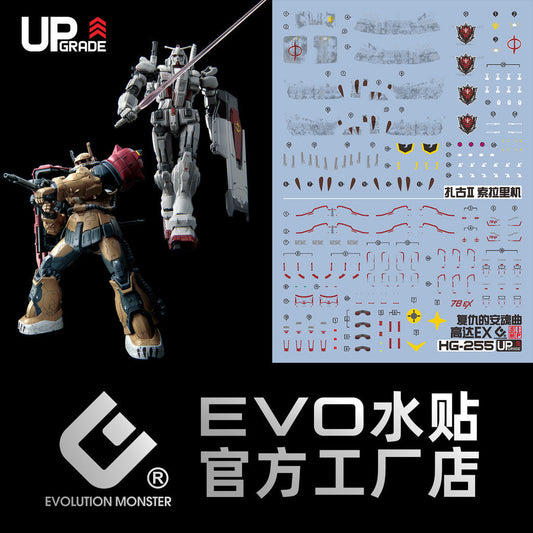 EVO water slide decal FOR HG EX / HG MS-06F ZAKU 2 F type solari Collectibles