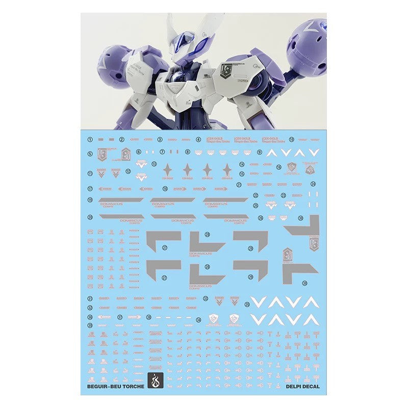 YAN Flame Water Slide Decal for TWFM HG 1/144 Beguir-Beu Torche Kenanji / Ridrick Team (YANHG102) 20250721