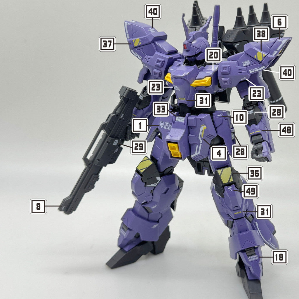 MASTER Decal Water Slide Decal for 1/144 H094 HG MOON / H095 HG Varguil