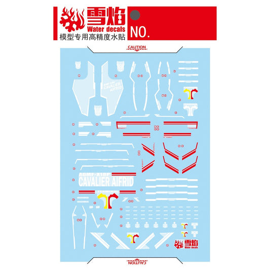 20250722 XUEYAN XY / SNOW FLAME decal Water Slide HG-106 HG 1/144 Cavalier Aifrid