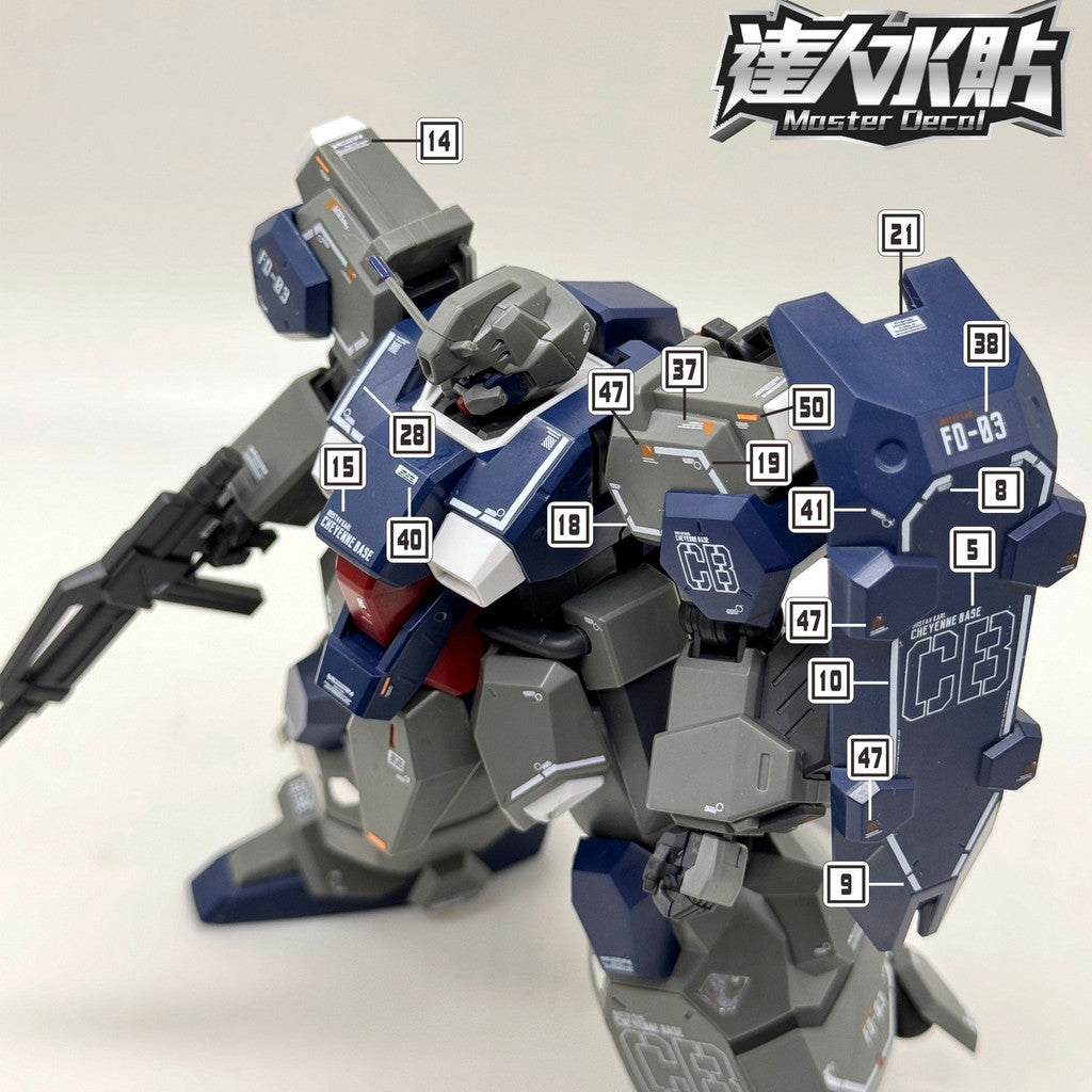 MASTER Decal Water Slide Decal H097 for 1/144 HG HGUC Gustav Karl