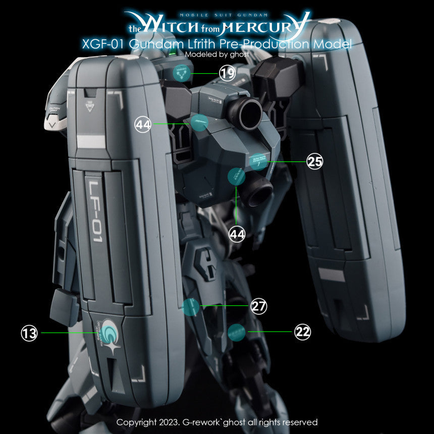 YAN FLAME Water Slide Decal for PB HG 1/144 Lfrith Pre Production (YANHG002) 20250721