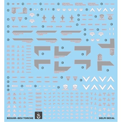 YAN Flame Water Slide Decal for TWFM HG 1/144 Beguir-Beu Torche Kenanji / Ridrick Team (YANHG102) 20250721