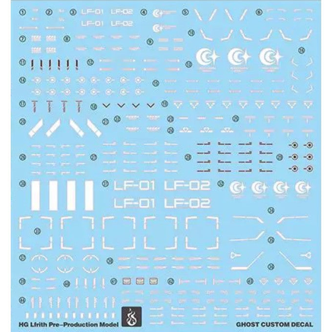 YAN FLAME Water Slide Decal for PB HG 1/144 Lfrith Pre Production (YANHG002) 20250721