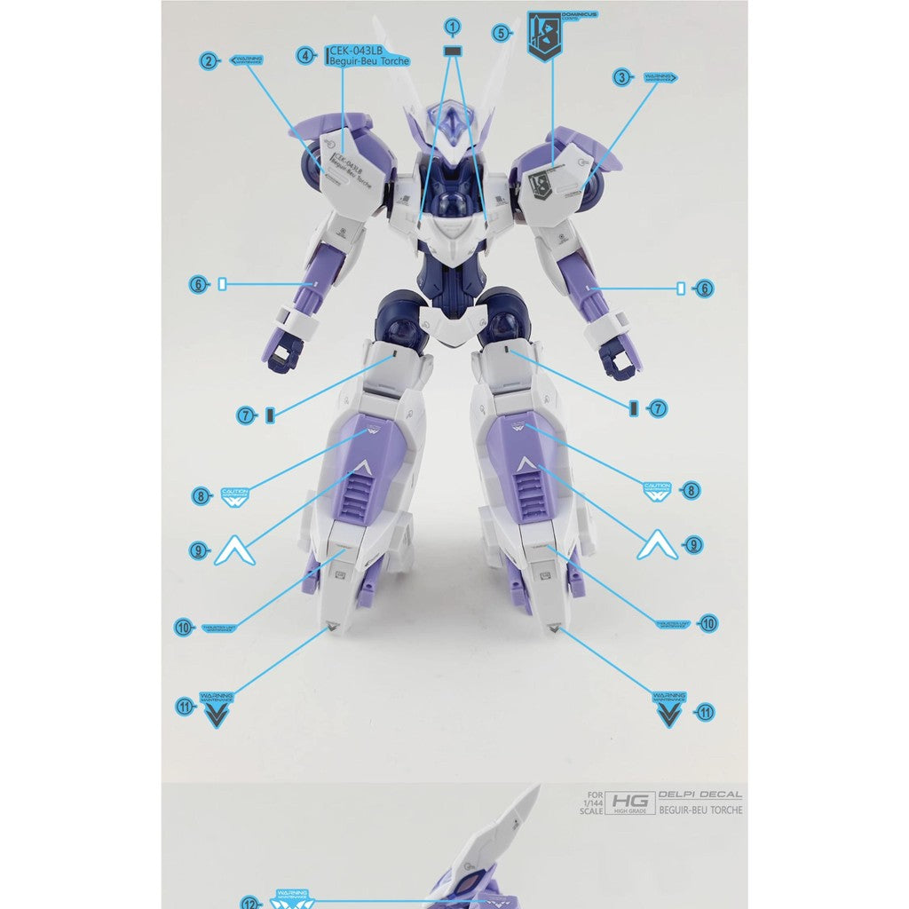 YAN Flame Water Slide Decal for TWFM HG 1/144 Beguir-Beu Torche Kenanji / Ridrick Team (YANHG102) 20250721