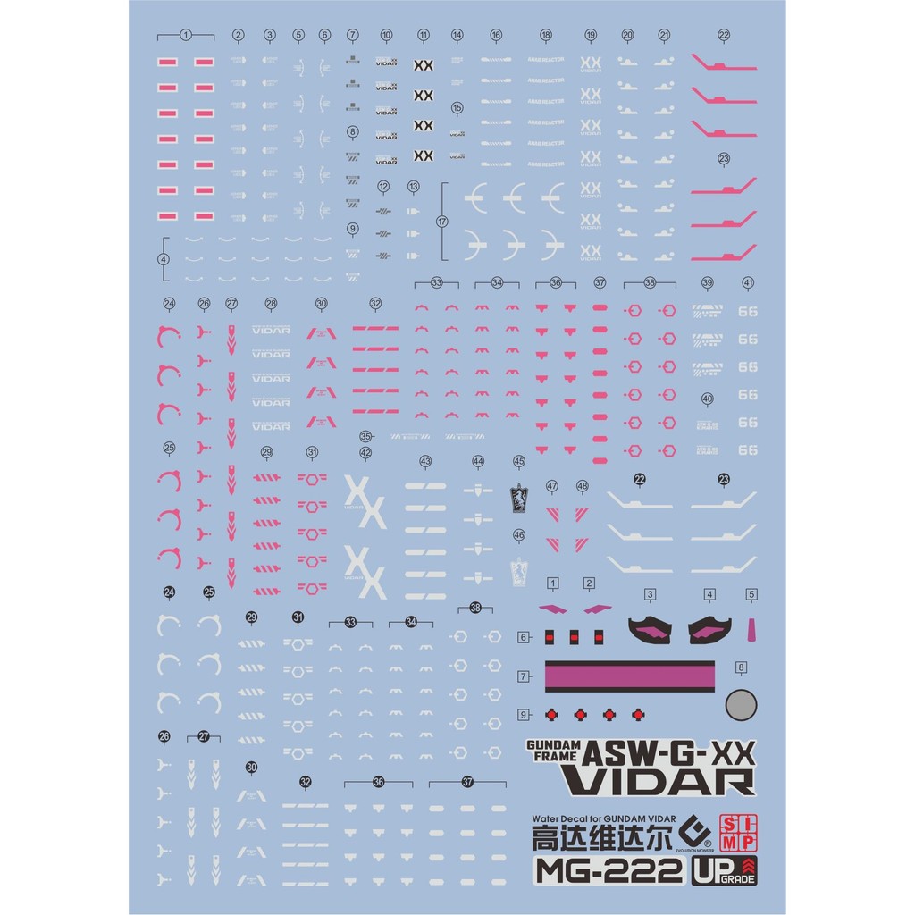 20250721 EVO decal Water Slide MG 1/100 VIDAR IBO EVOMG070