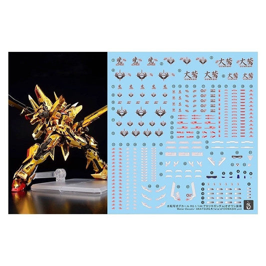 YAN FLAME Fluo Type Water Slide Decal for RG 1/144 Akatsuki OOWashi Unit SEED (YANRG020) 20250721