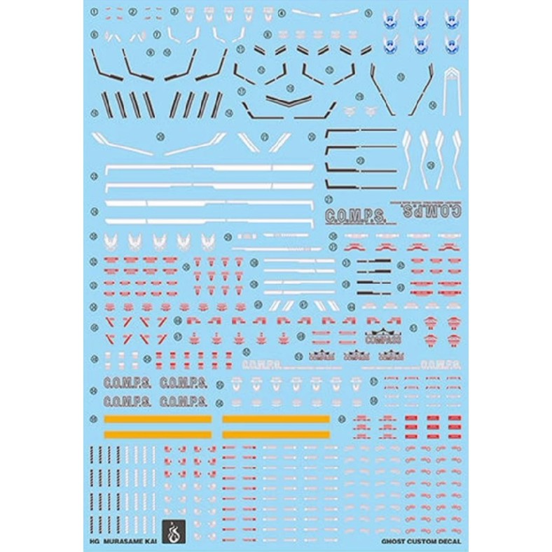 YAN FLAME Water Slide Decal for HG 1/144 MURASAME KAI SEED (YANHG110) 20250721