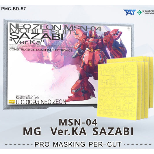 20250722 TAS Pro Masking Tape / Detail Upgrade Parts / Etching Parts for MG SAZABI Ver.ka