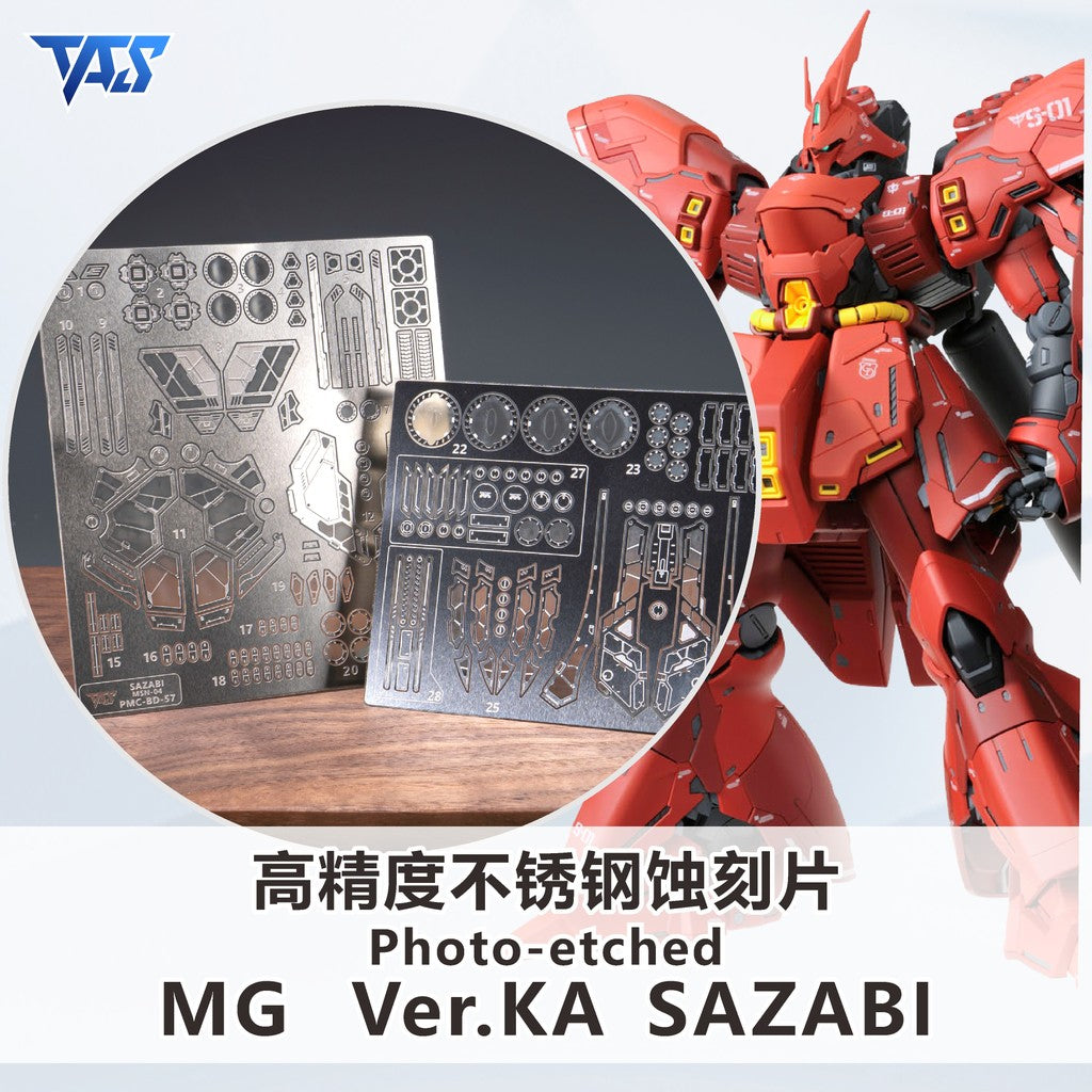 20250722 TAS Pro Masking Tape / Detail Upgrade Parts / Etching Parts for MG SAZABI Ver.ka