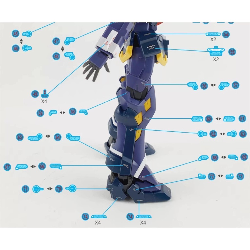 YAN FLAME Fluo Type Water Slide Decal for OG Huckebein Boxer MK-III MK3 AM Korean ver (YANHG065) 20250721