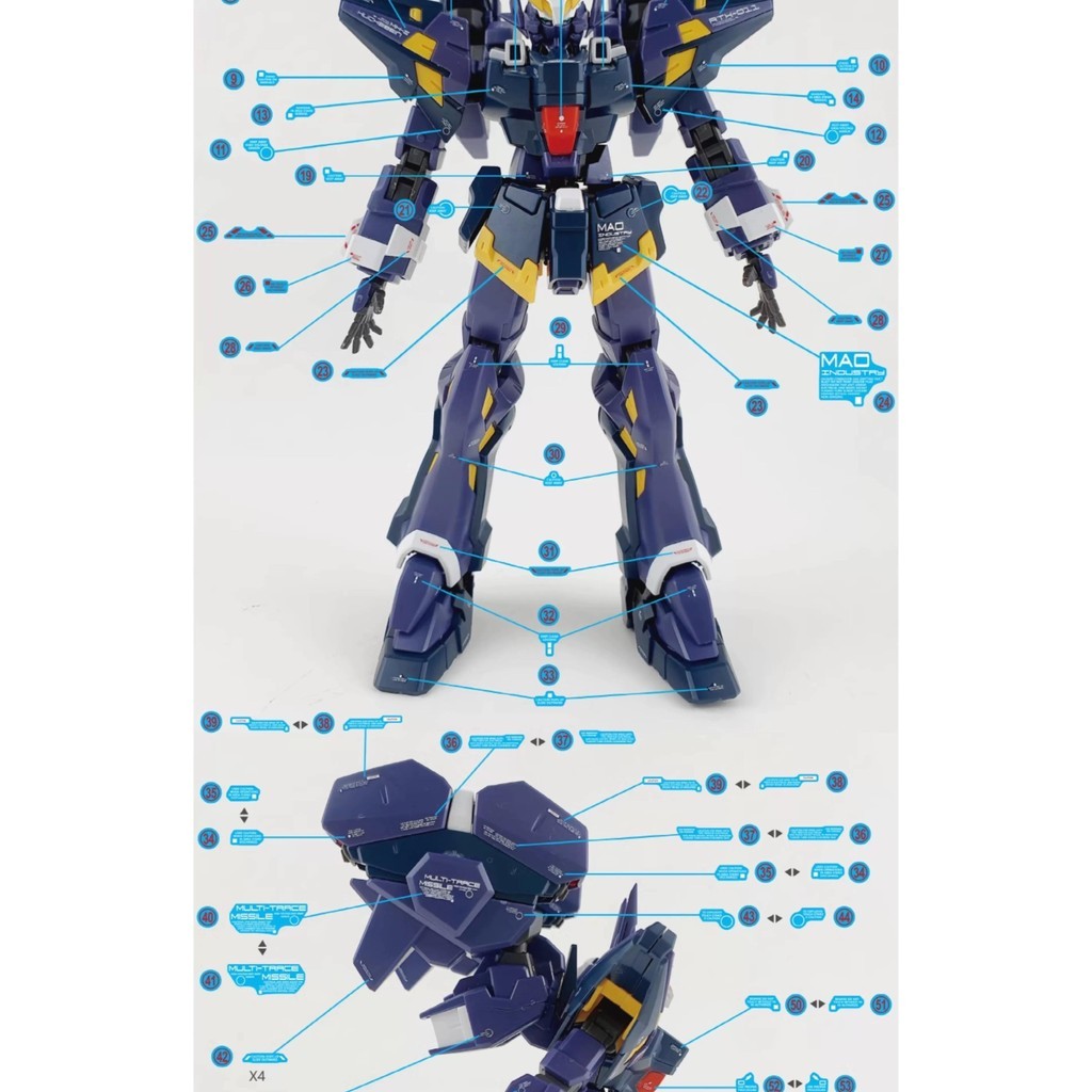 YAN FLAME Fluo Type Water Slide Decal for OG Huckebein Boxer MK-III MK3 AM Korean ver (YANHG065) 20250721