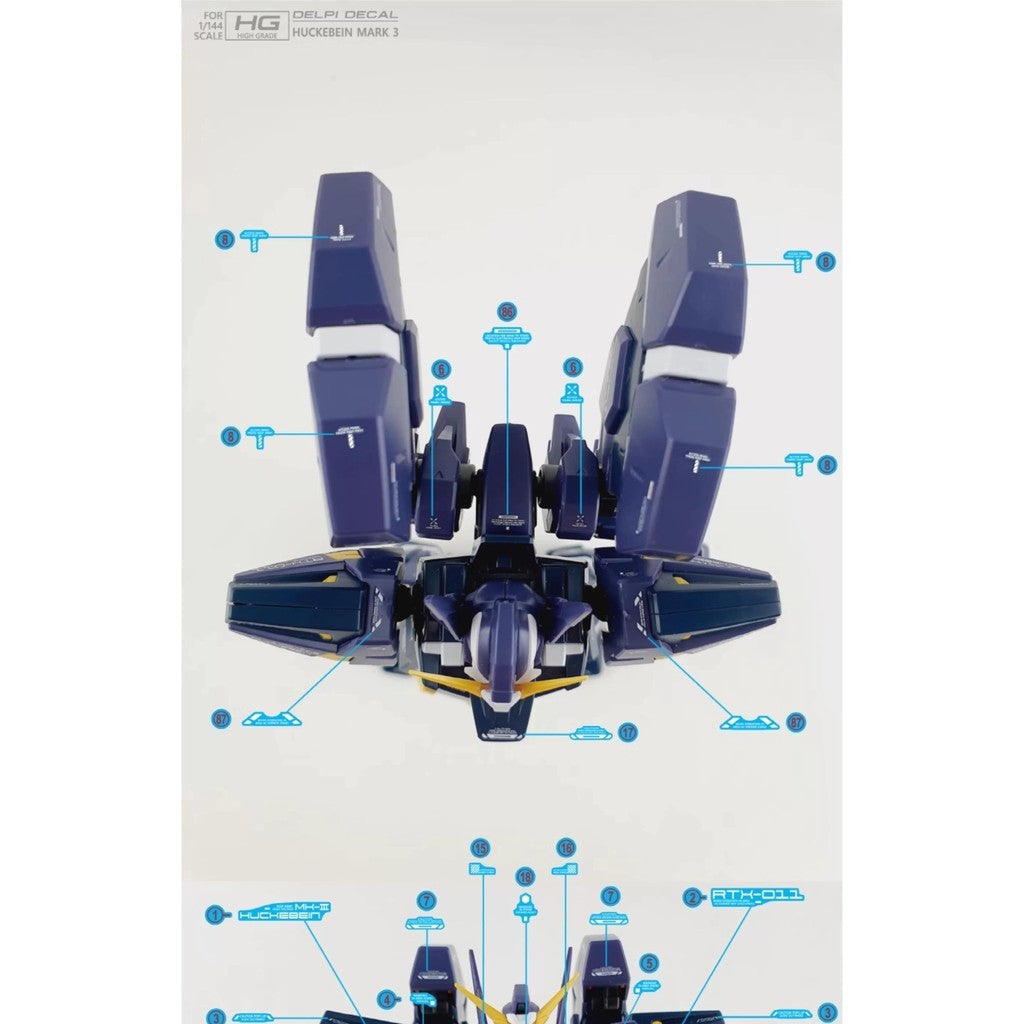 YAN FLAME Fluo Type Water Slide Decal for OG Huckebein Boxer MK-III MK3 AM Korean ver (YANHG065) 20250721